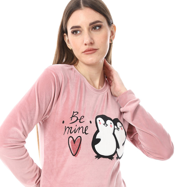 Stitched_Pajama_Set_-_Dusty_Rose_&_Black