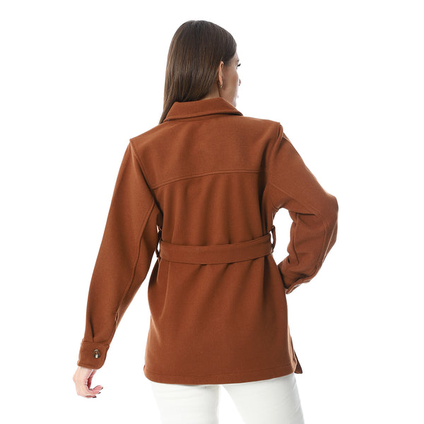 Caramel_Turn_Down_Collar_Gogh_Jacket