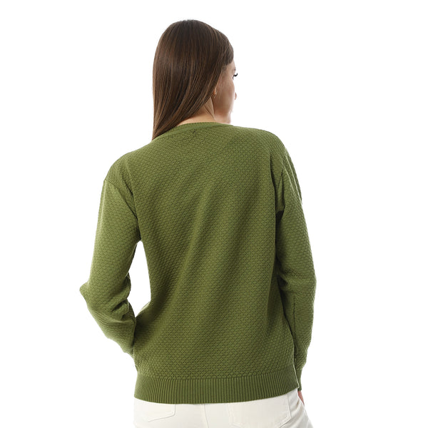 Olive_Stitched_Pullover_With_Long_Sleeves