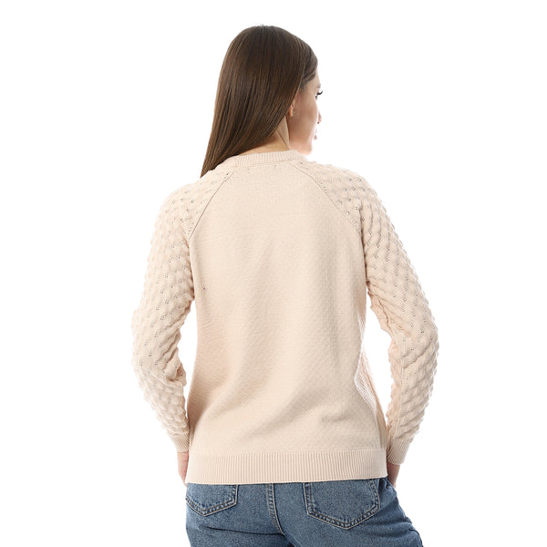 Multi-Kniited_Pattern_Ivory_Pullover