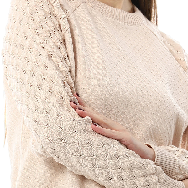 Multi-Kniited_Pattern_Ivory_Pullover