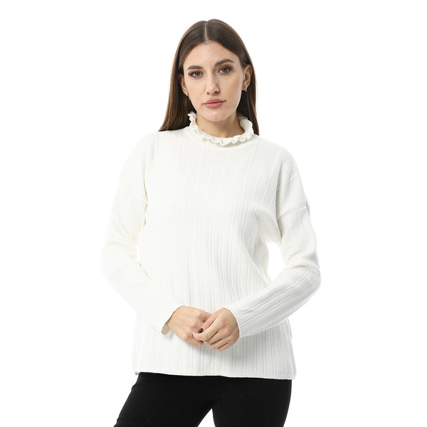 Mock_Neck_Mulit-Pattern_White_Pullover