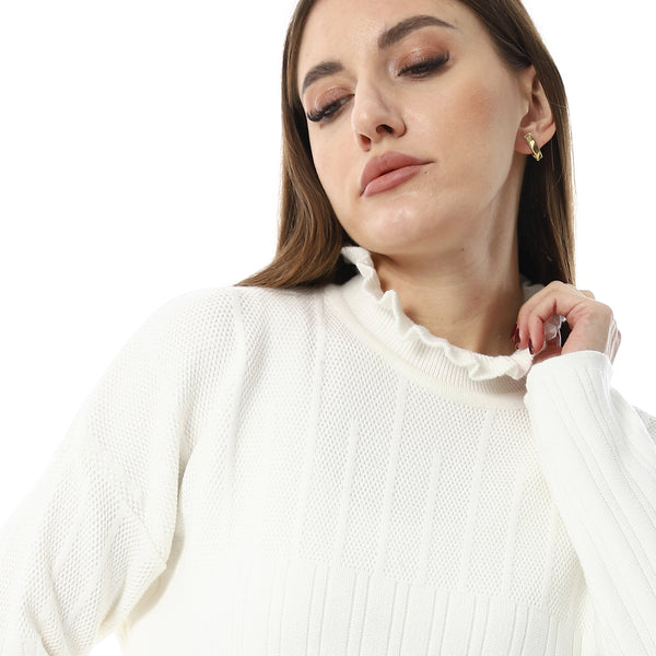 Mock_Neck_Mulit-Pattern_White_Pullover