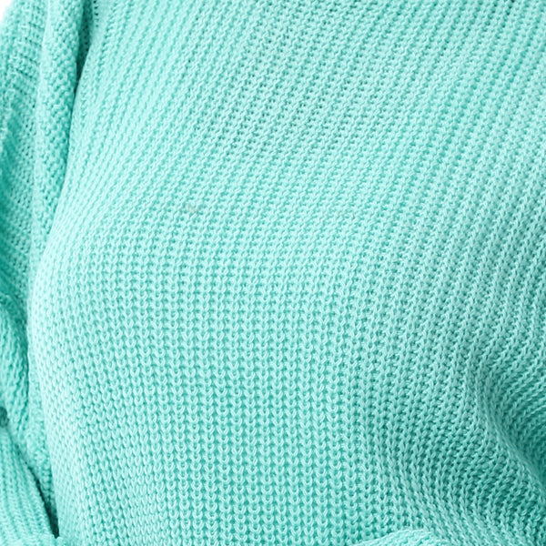 Knitted_Turquoise_Pullover_With_Multi-Slits