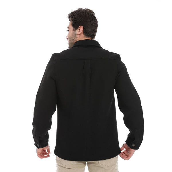 Classic_Wool_Shirt_With_Dual_Front_Pockets_-_Black