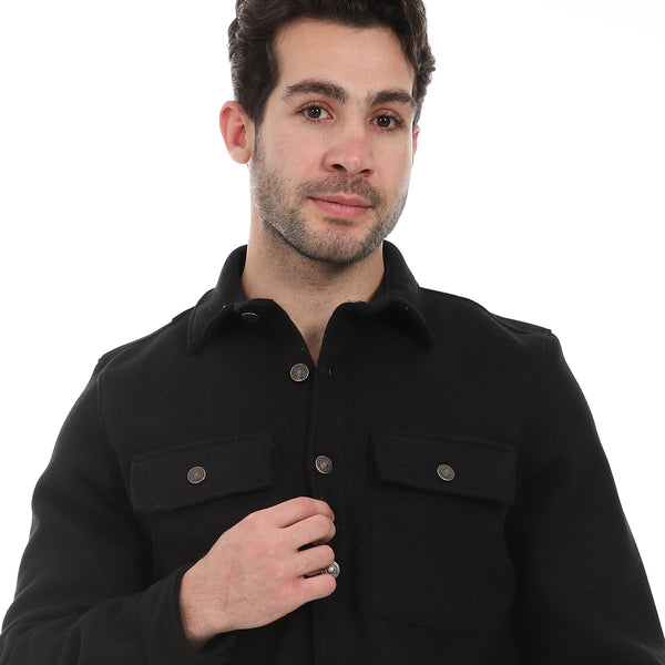 Classic_Wool_Shirt_With_Dual_Front_Pockets_-_Black