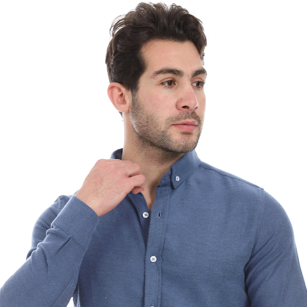 Heather_Indigo_Button-Up_Cotton_Shirt