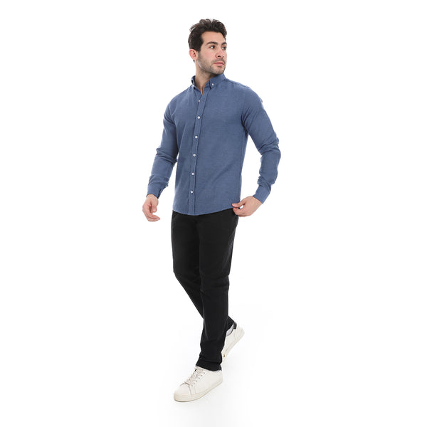 Heather_Indigo_Button-Up_Cotton_Shirt