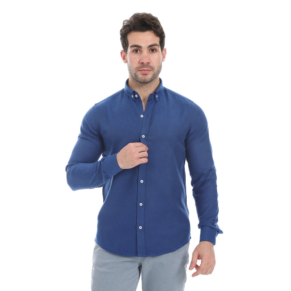 Royal_Blue_Button-Up_Cotton_Shirt