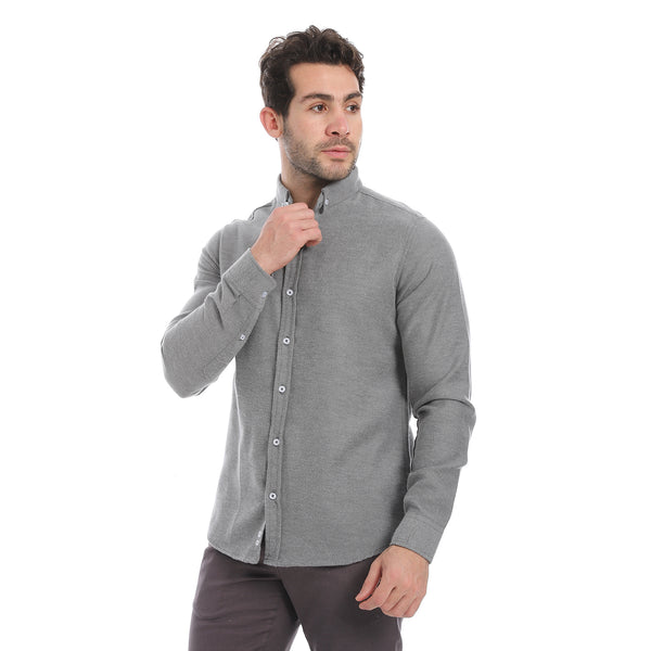 Classic_Heather_Cotton_Long_Sleeve_Shirt_–_Iron_Grey