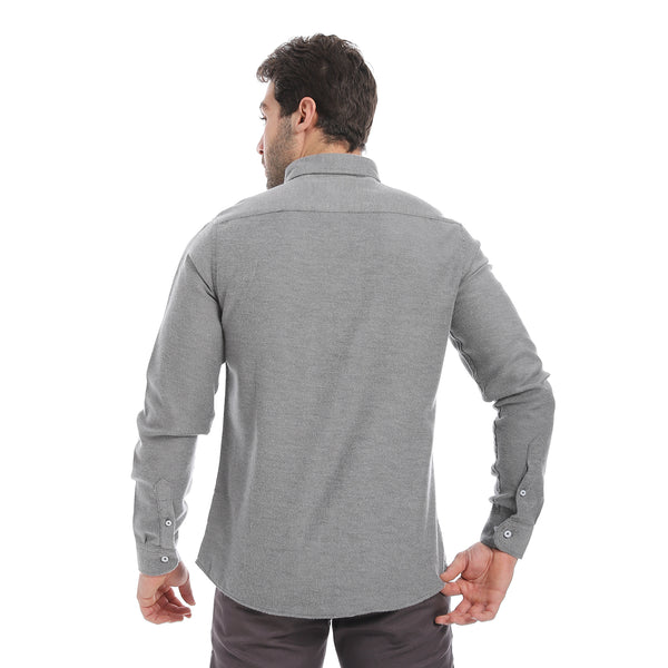 Classic_Heather_Cotton_Long_Sleeve_Shirt_–_Iron_Grey