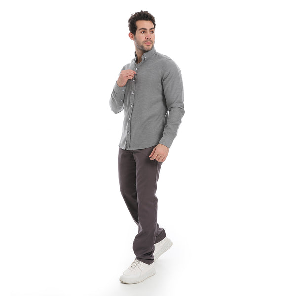 Classic_Heather_Cotton_Long_Sleeve_Shirt_–_Iron_Grey