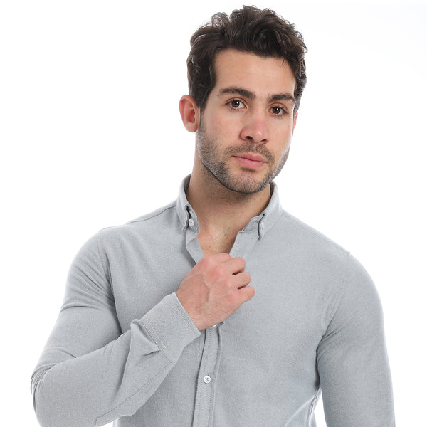 Classic_Heather_Light_Grey_Long_Sleeves_Shirt