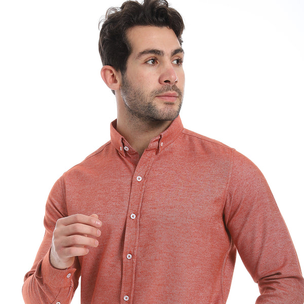 Classic_Heather_Dark_Orange_Long_Sleeves_Shirt