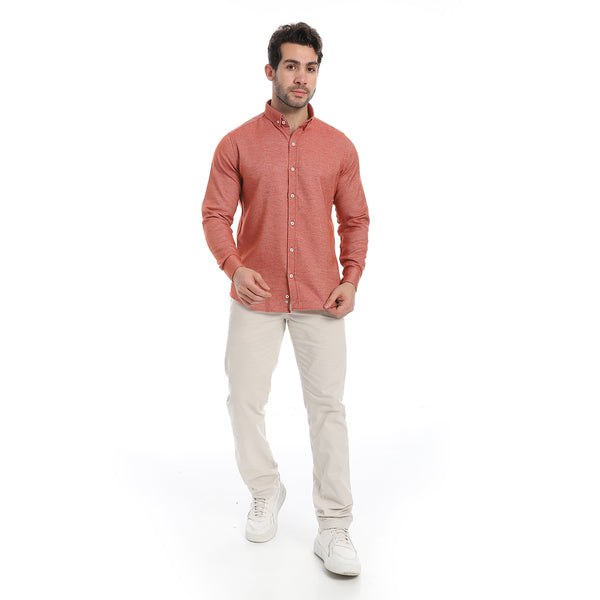 Classic_Heather_Dark_Orange_Long_Sleeves_Shirt