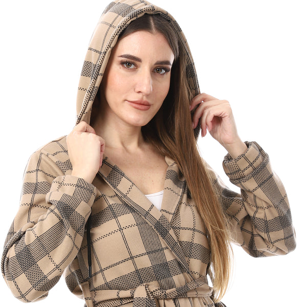 MELANG_Plaid_Wrap_COAT_-_Beige