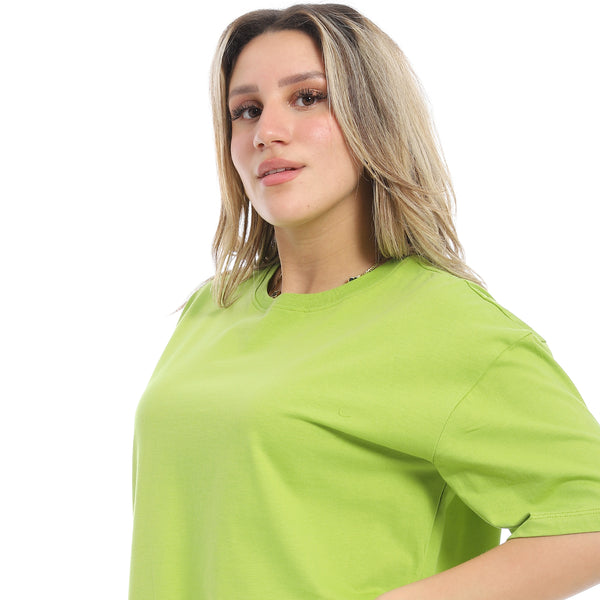 Oversized_Plain_Cotton_T-Shirt_-_Light_Green