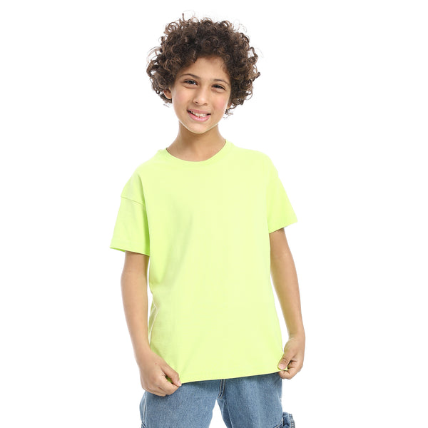 Crew_Neck_Basic_Boy's_T-Shirt_-_Lemon