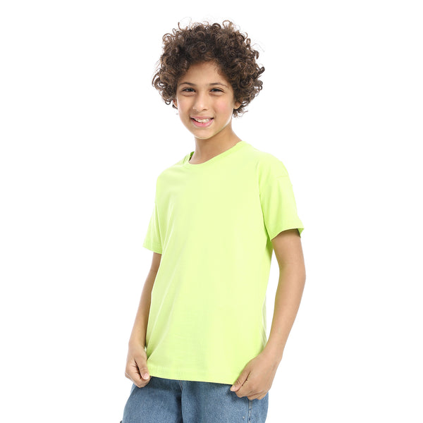 Crew_Neck_Basic_Boy's_T-Shirt_-_Lemon