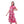 Floral_Dress_Printed_Short_Sleeves_-_Fuchia_&_White