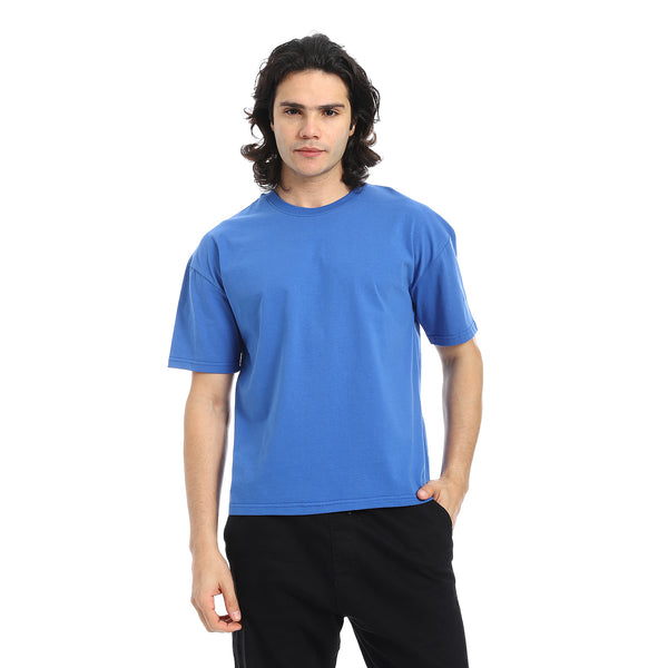 Royal_Blue_Crew_Neck_Short_Sleeves_T-Shirt