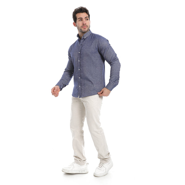 Classic_Heather_Navy_Blue_Long_Sleeves_Shirt