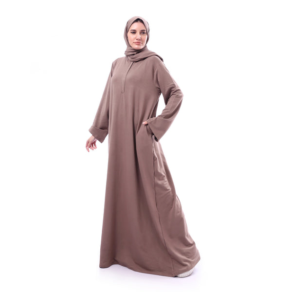 Isdal_Prayer_Long_Dress_with_a_Veil_-_Beige