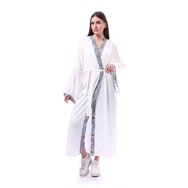 Long_Sleeves_Koftan_With_Side_Pocket_-_White