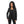 Black Open Neckline Slip On Short Blazer