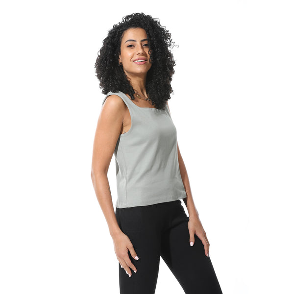 Cool_Sage_Sleeveless_Cotton_plain_T-_Shirt