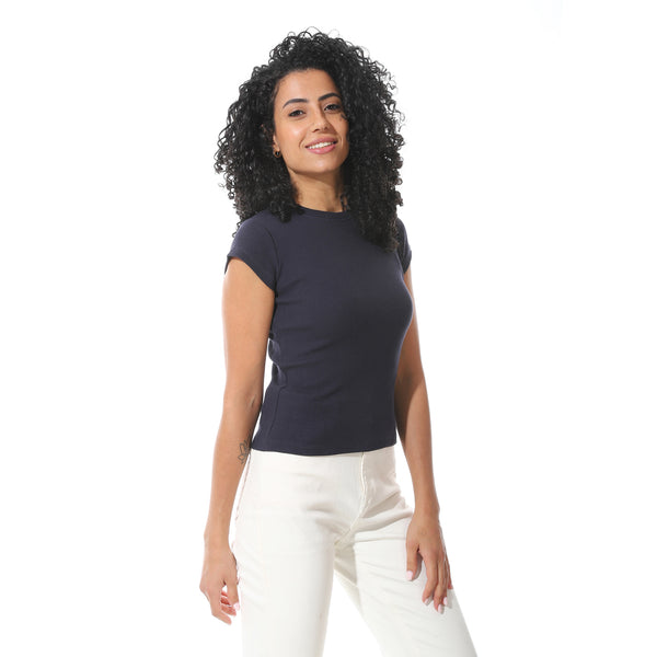 Solid_Half_Sleeves_Cotton_T-_Shirt_-_Admiral_Blue
