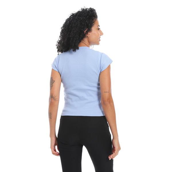 Cap_Sleeves_Crew_Neck_Top-Light_Blue