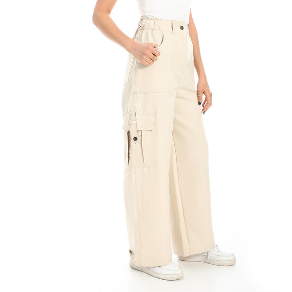High-Waisted_Cargo_Wide-Leg_Convertible_Pant_-_Beige