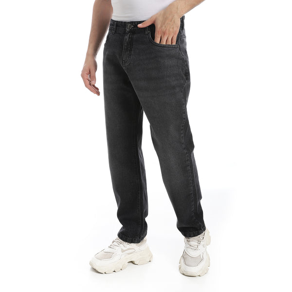 Greyish_Black_Wide_Leg_Washed_Jeans