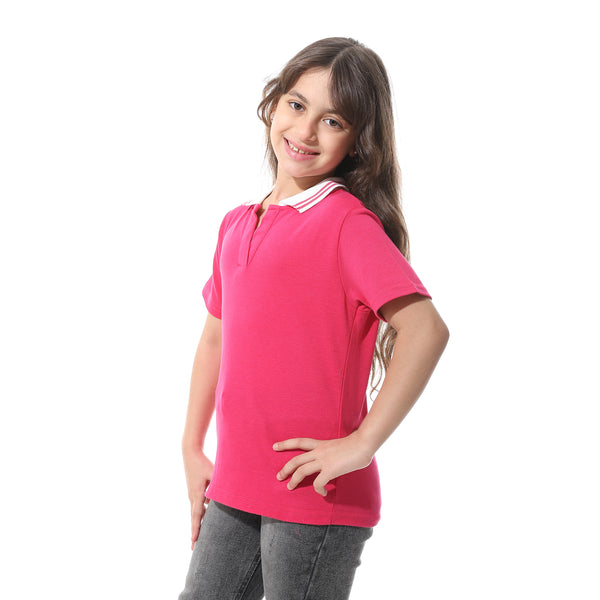 Johnny_Collar_Pique_Polo_Shirt___Fuchsia_&_White