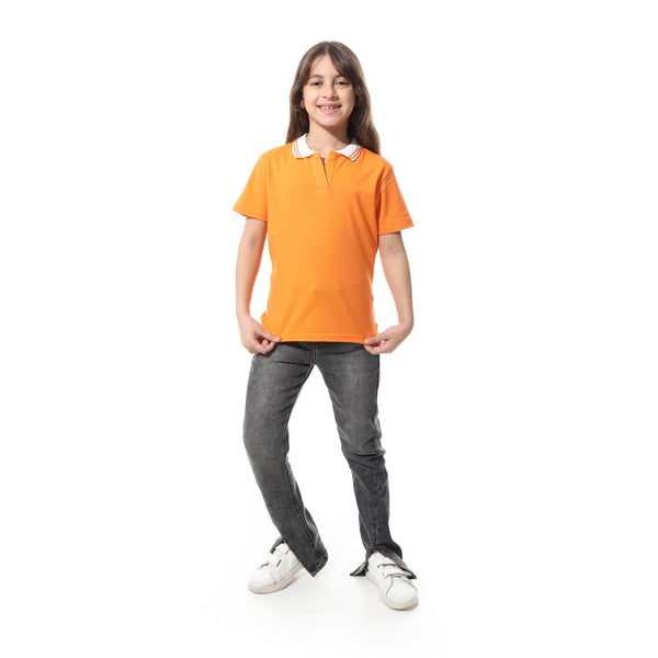 Johnny_Collar_Pique_Polo_Shirt___Orange_&_White