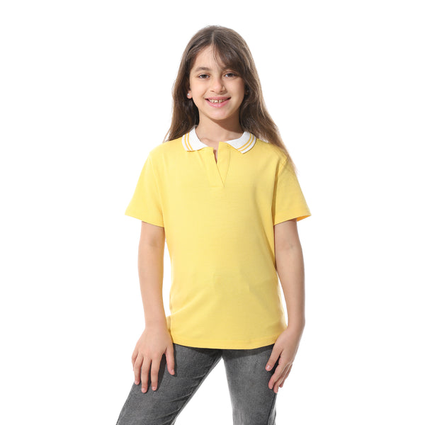 Johnny_Collar_Pique_Polo_Shirt___Yellow_&_White