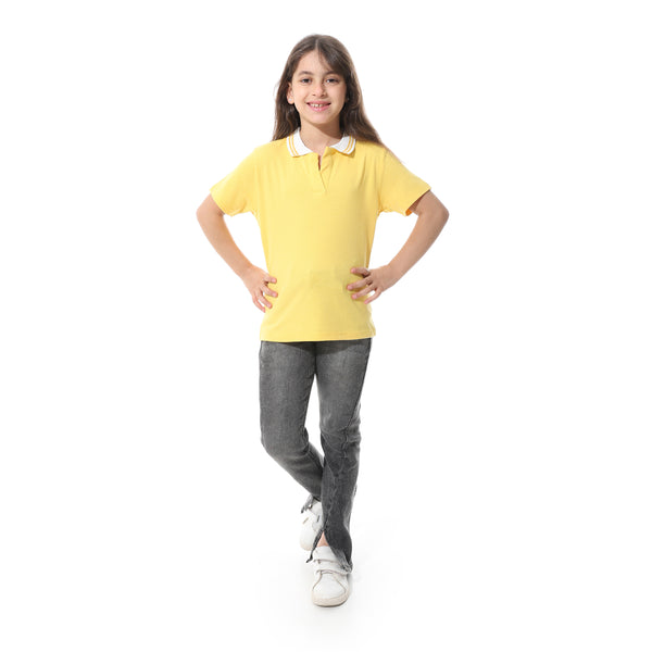 Johnny_Collar_Pique_Polo_Shirt___Yellow_&_White