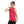 Cut_Sleeves_Turned_Down_Collar_V-Neck_Dark_Pink_T-Shirt-Pink