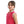 Cut_Sleeves_Turned_Down_Collar_V-Neck_Dark_Pink_T-Shirt-Pink