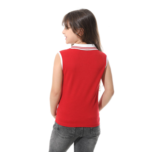 Sleeveless_Pique_Girls_Polo_Shirt__Red_&_White