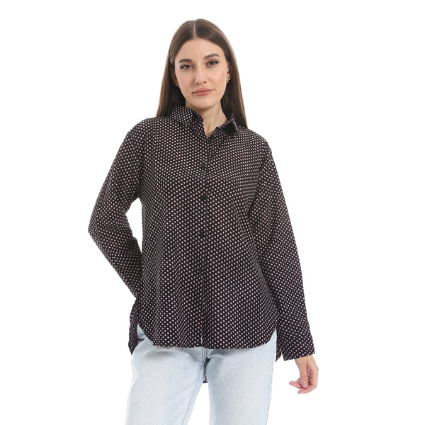Polka_Dot_Buttons_Closure_Shirt_-_Black_&_Kashmir