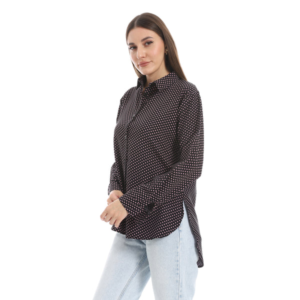 Polka_Dot_Buttons_Closure_Shirt_-_Black_&_Kashmir