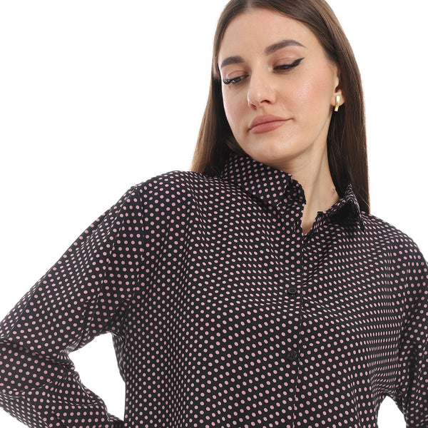 Polka_Dot_Buttons_Closure_Shirt_-_Black_&_Kashmir