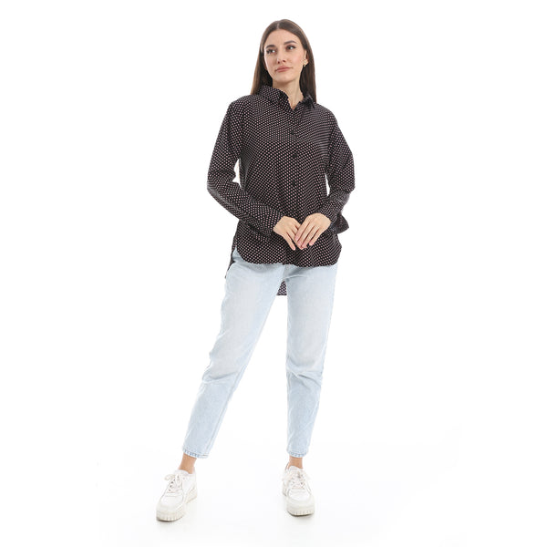 Polka_Dot_Buttons_Closure_Shirt_-_Black_&_Kashmir