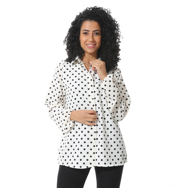Long_Sleeves_Polka_Dots_Blouse_-_White_&_Black