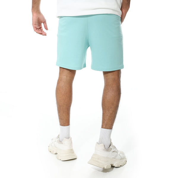 Aqua_Slash_Pockets_Elastic_Waist_Shorts-Cyan