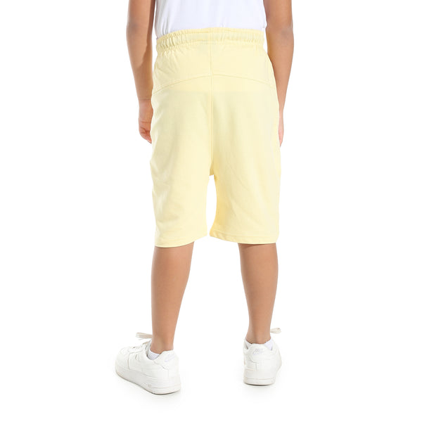 Plain_Cotton_Drawstring_Short_-_Yellow