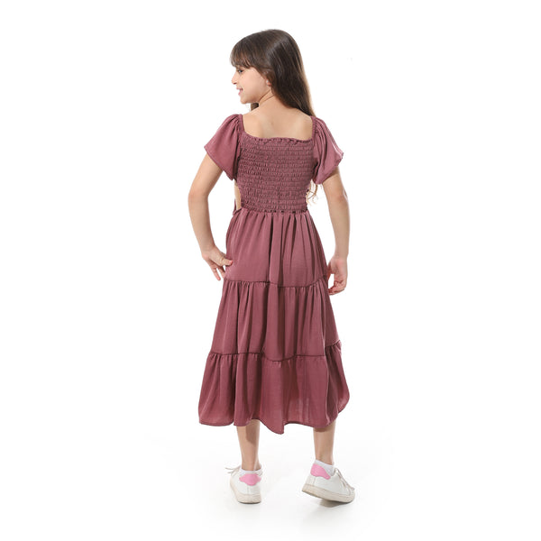 Elastic_Chest_Ruffles_Sleeves_Girls_Dress___Dark_Kashmir