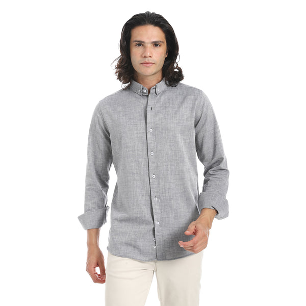Buttons_Closure_Heather_Shirt_-_Grey